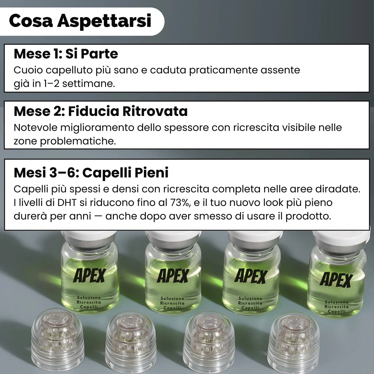 ApexInfuse™ Sistema di Ricrescita dei Capelli